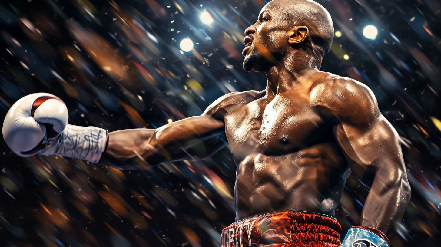 Floyd mayweather in action style