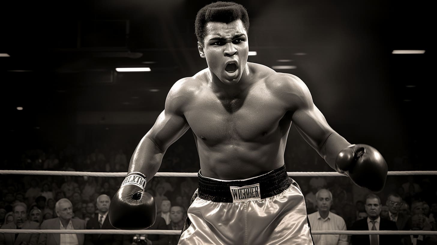 Muhammed Ali intimidating