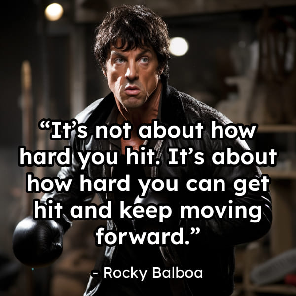 Boxing quote Rocky Balboa