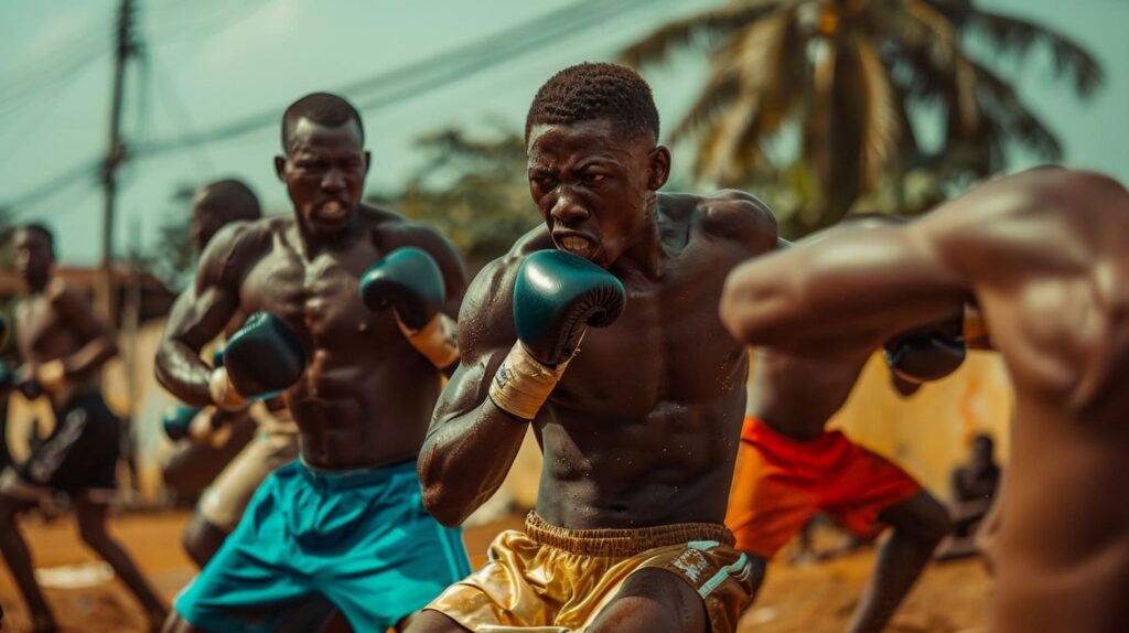bierglas Ghanaian Boxing Style fighters training 357d42f6 2cff 4abc a976 17603f699124