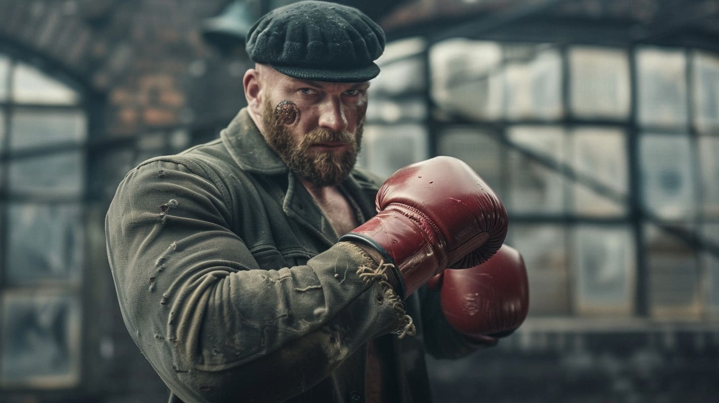 bierglas Tyson fury boxer in peaky blinders style king of the g a6fa1106 b3db 4861 9a46 cc985502cb52