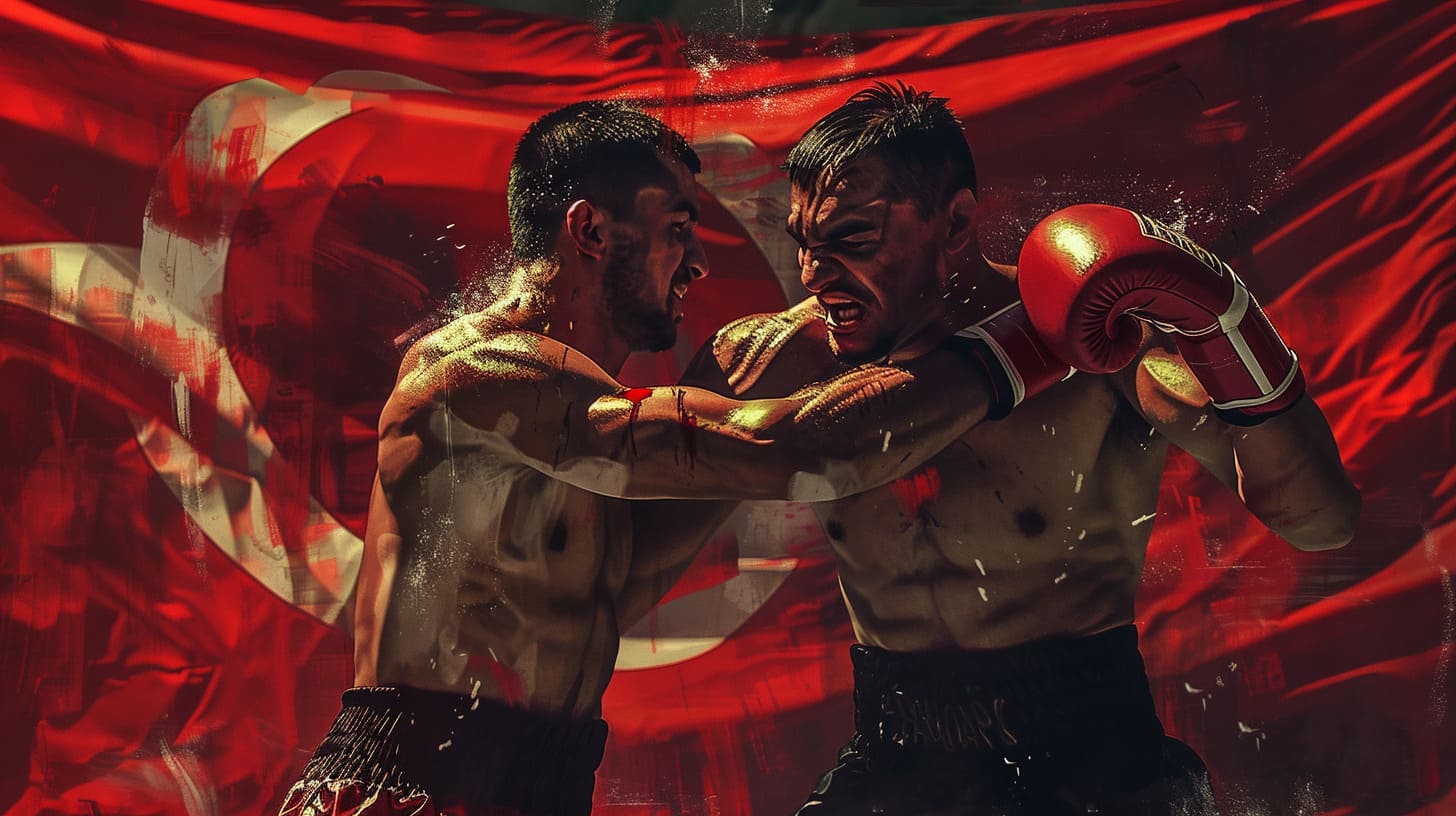 bierglas albanian Boxing Style fighters at a boxing match alban adbc4df2 3cab 4cdf 8e72 6c9586781424