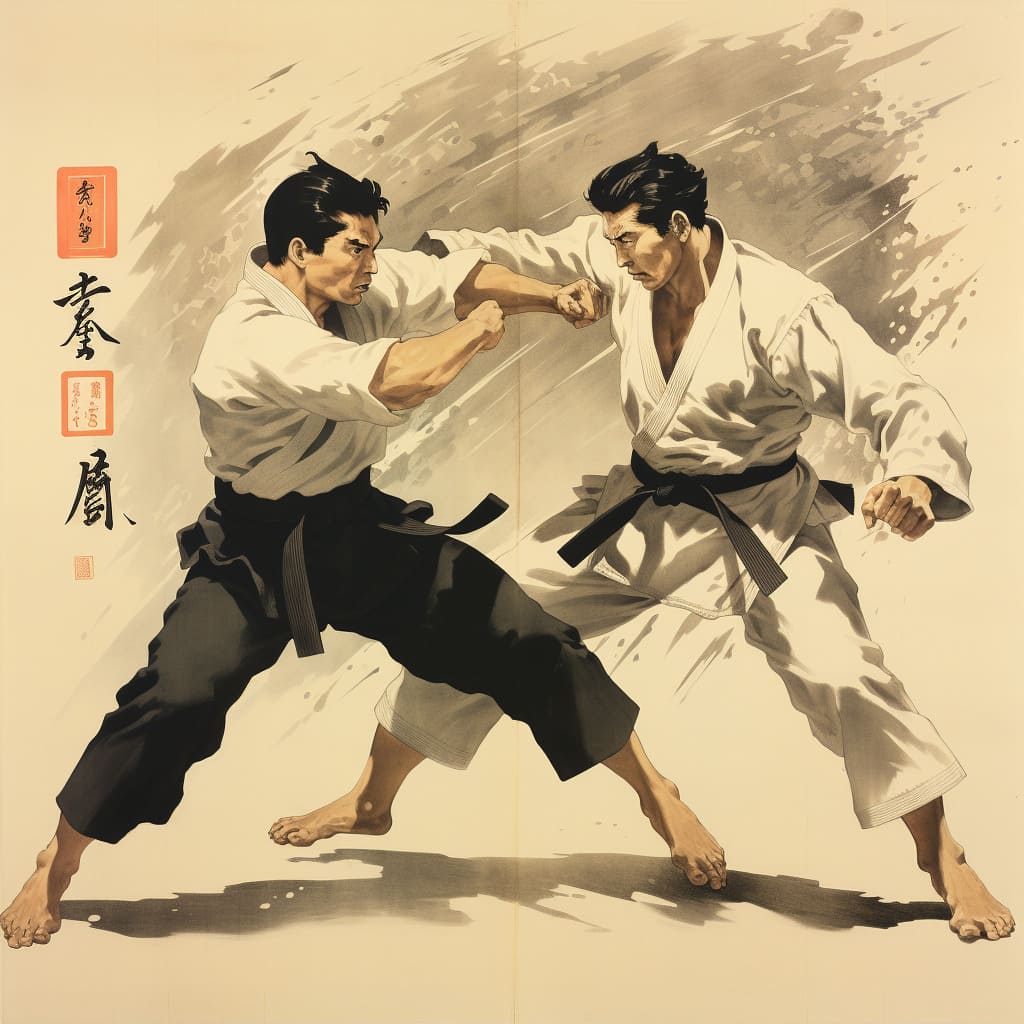 karate the twisting punch gyaku zuki